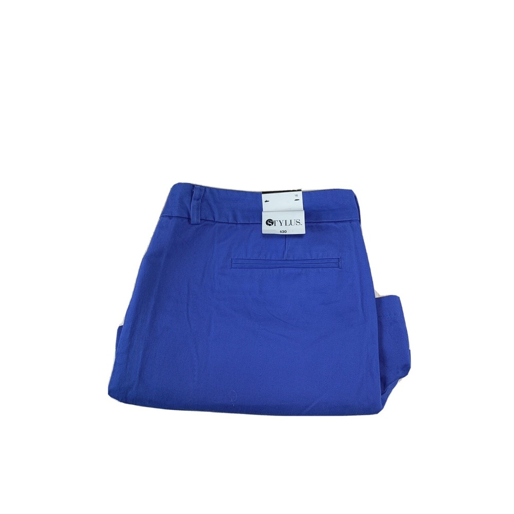 Stylus Size 16 Short Womens Chino Shorts Jet Set Blue 100% Cotton Casual